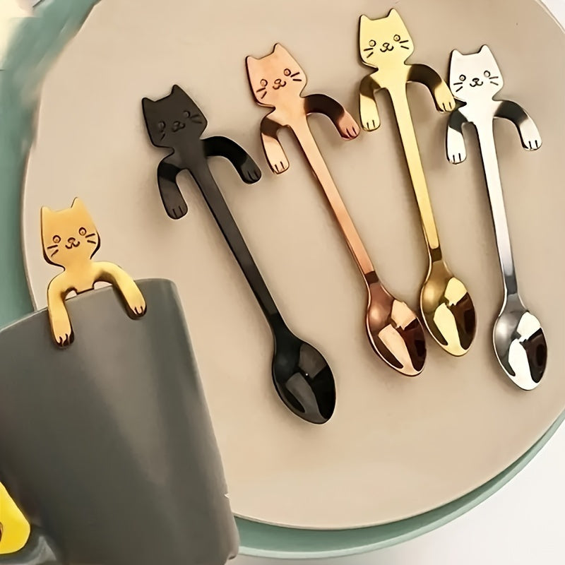 Two Adorable Spoons, Perfect for Tea, Coffee, Desserts, Sugar, And Stirring.