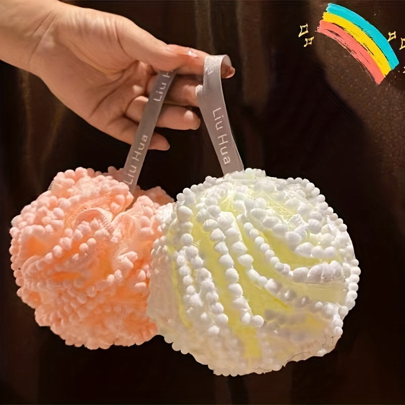 Globe de bain à bulles, fleur de bain, ultra-doux, pour femmes, grande taille, adorable, non détachable, produit de bain haut de gamme et polyvalent