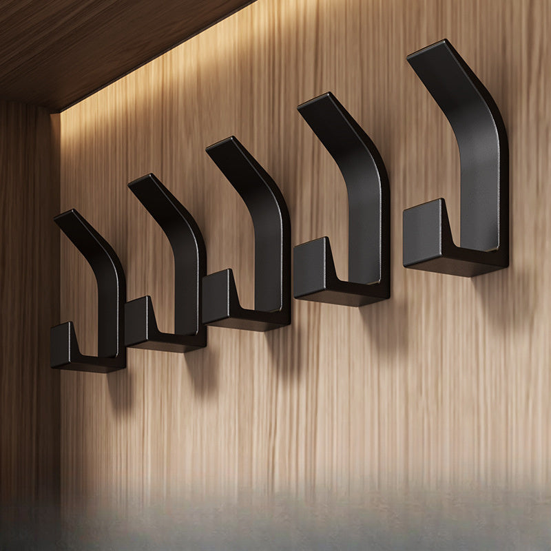 5 crochets muraux adhésifs sans perçage pour la mode - Crochets de manteau en plastique faciles à installer pour la chambre à coucher, la cuisine et la salle de bain