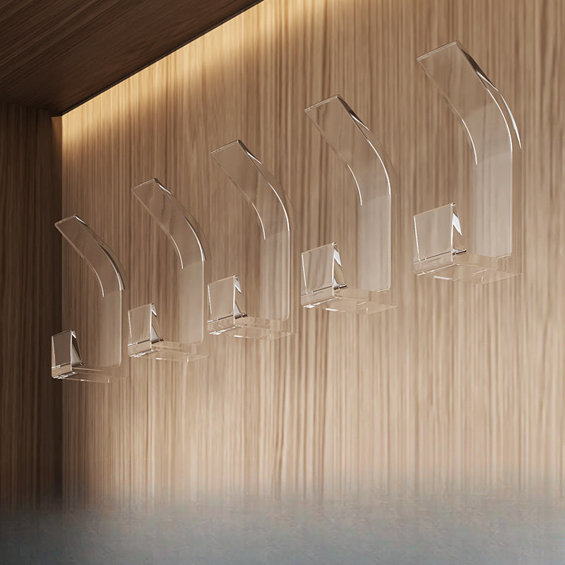 5 crochets muraux adhésifs sans perçage pour la mode - Crochets de manteau en plastique faciles à installer pour la chambre à coucher, la cuisine et la salle de bain