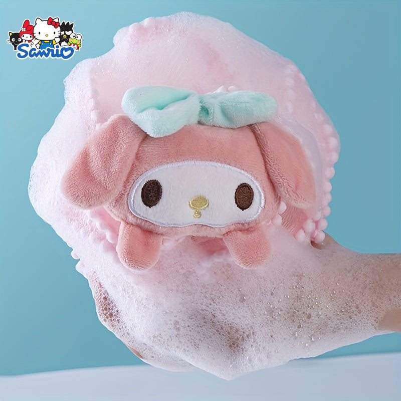 1pc Boule de Bain Mignonne à Motifs de Fleurs et Dentelle pour Frotter le Dos