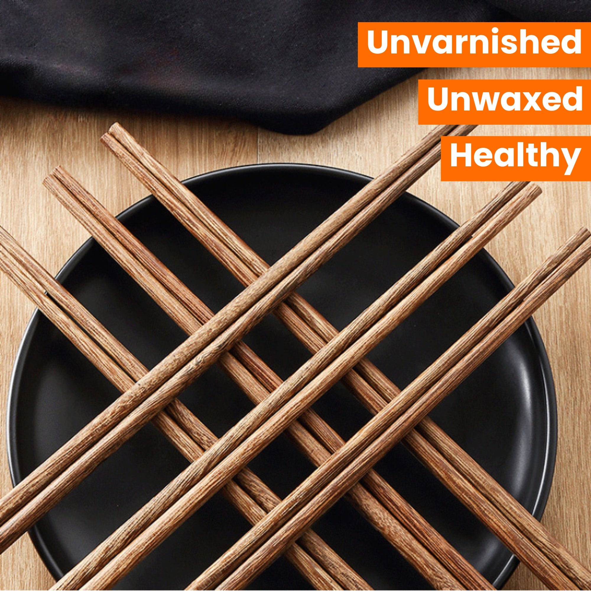 10 Pairs Gift Box Chicken Wing Wooden Chopsticks Home Use Unvarnished and Unwaxed Healthy Chopsticks Chinese Round Head Wooden Chopsticks