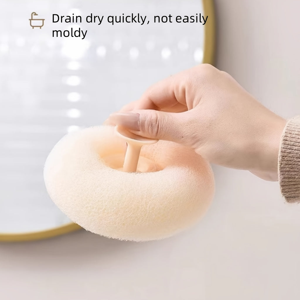 Lot de 4 pour Usage Domestique : Ventouse, Loofah de Massage, Créateur de Bulles de Bain, Brosse de Bain Ultra-Douce, Serviette Loofah et Boule de Bain pour Éliminer la Saleté