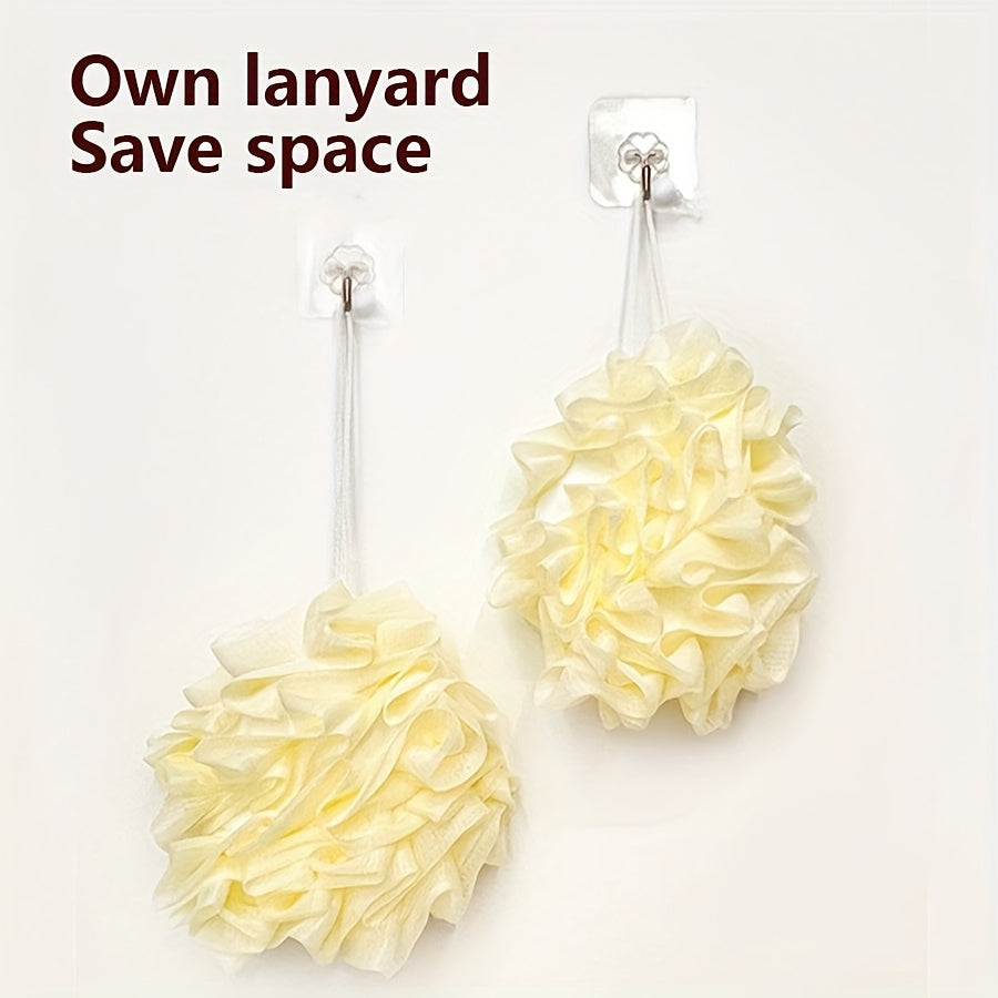 Un 2-en-1 super doux bain fleur bain ball peut être utilisé avec du savon pour une pièce.