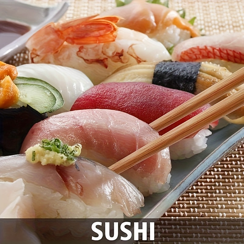 5 Pairs of Natural Bamboo Chopsticks Suitable for Sushi, Noodles, And Rice from Japan And Korea, One Pair Per Person, Traditional Chinese Chopsticks, Perfect for Kitchen And Restaurant Use, Gift Box Included.