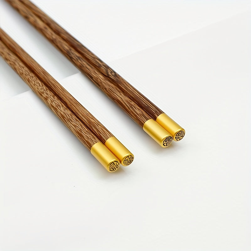 5 Pairs Chicken Wings Wooden Chopsticks, Natural Paintless Log Texture High Quality Chinese Food Chopsticks, Tableware, Kitchen Accessories