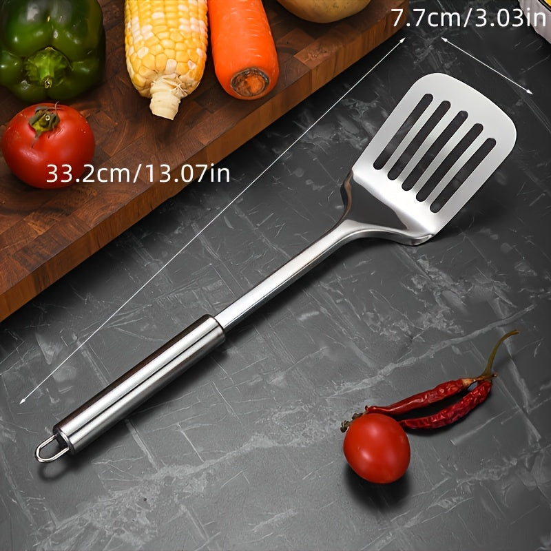 YUHUPHYLLIC Stainless steel kitchen utensils, multi-purpose cooking tools, including soup spoons and spatulas, suitable for home, restaurants, restaurants, home cooks essential cooking tools