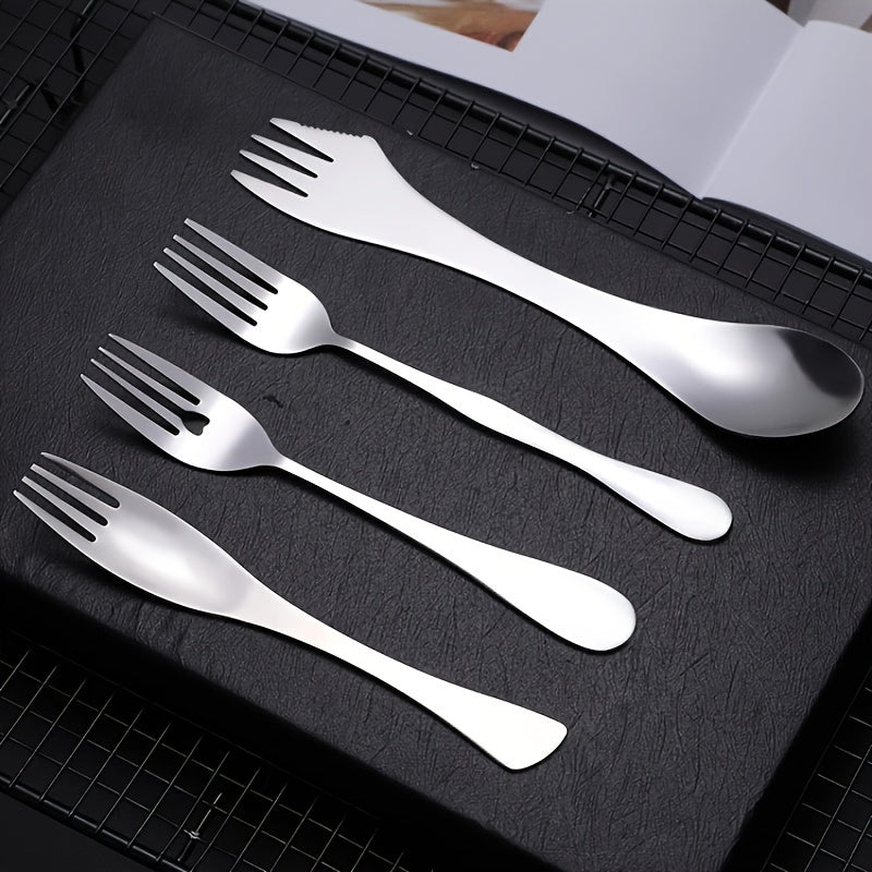 Durable and Versatile 3in 1 Utensils Spork Combo with Cutter for Traveling and Camping