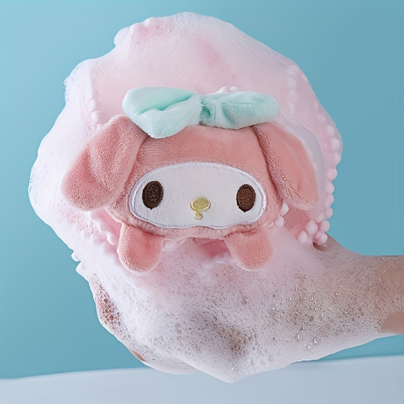 IP 1pc Boule de Bain Créative en Dentelle Sanrio Kurumi pour Adulte, Fleur de Bain Chien Guai en Jade Artificiel Pocha, Adaptée pour École Maison Hôtel
