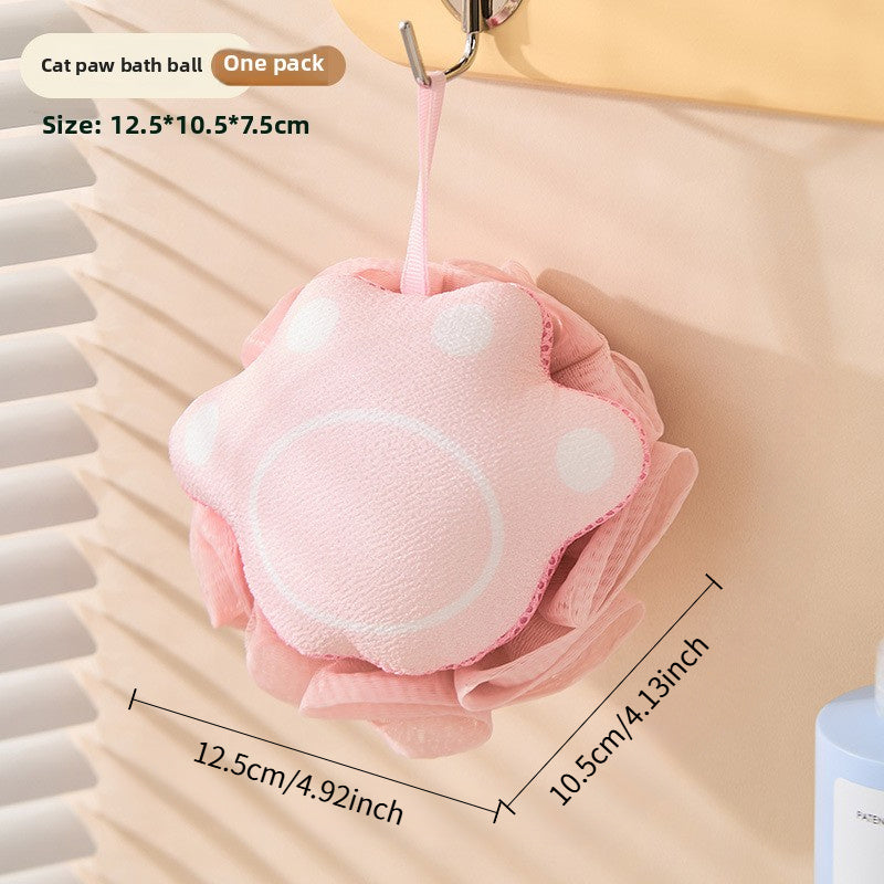 Nouvelle Bombe de Bain de Dessin Animé, Balle de Bain Mignonne, Célébrité Internet, Éponge de Fleur de Bain Douce Et Non Disséminée