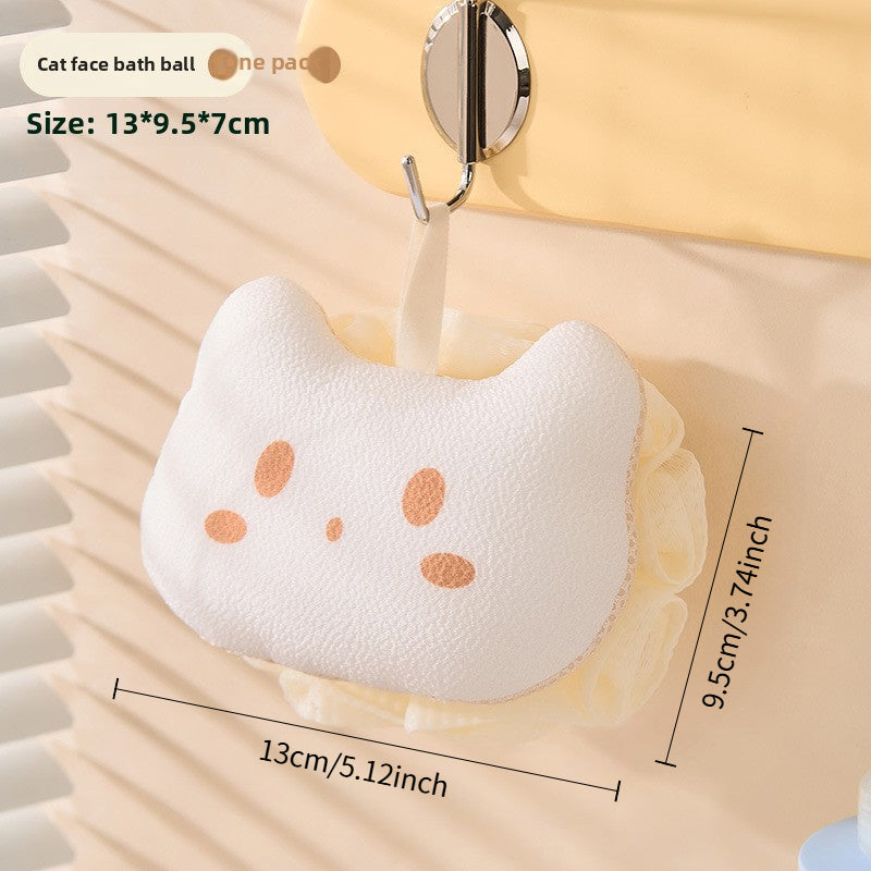 Nouvelle Bombe de Bain de Dessin Animé, Balle de Bain Mignonne, Célébrité Internet, Éponge de Fleur de Bain Douce Et Non Disséminée