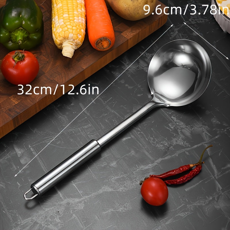 YUHUPHYLLIC Stainless steel kitchen utensils, multi-purpose cooking tools, including soup spoons and spatulas, suitable for home, restaurants, restaurants, home cooks essential cooking tools