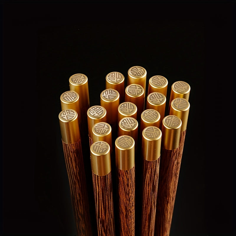 5 Pairs Chicken Wings Wooden Chopsticks, Natural Paintless Log Texture High Quality Chinese Food Chopsticks, Tableware, Kitchen Accessories