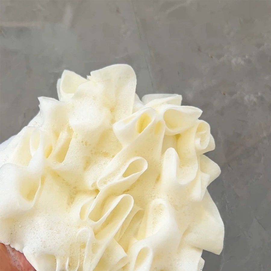 Un 2-en-1 super doux bain fleur bain ball peut être utilisé avec du savon pour une pièce.