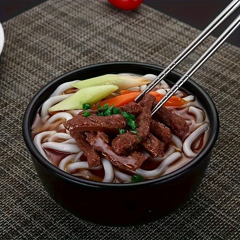 10pcs Stainless Steel Chopsticks Set - Reusable, Durable for Sushi & Chinese Cuisine - Perfect for Restaurants & Home Kitchens