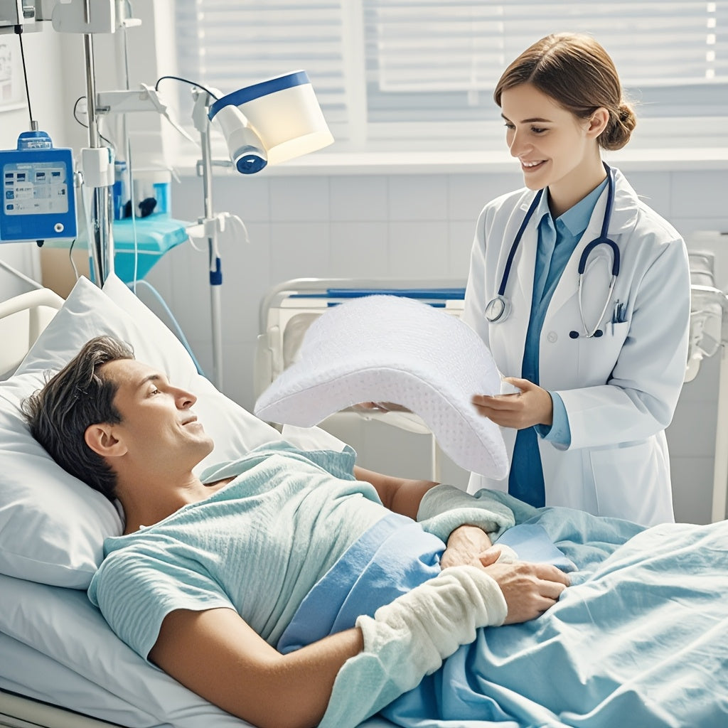 Oreiller Couple en Mousse à Mémoire de Forme Douce pour Voyage Confortable & Câlin - Polyester, Non-Électrique