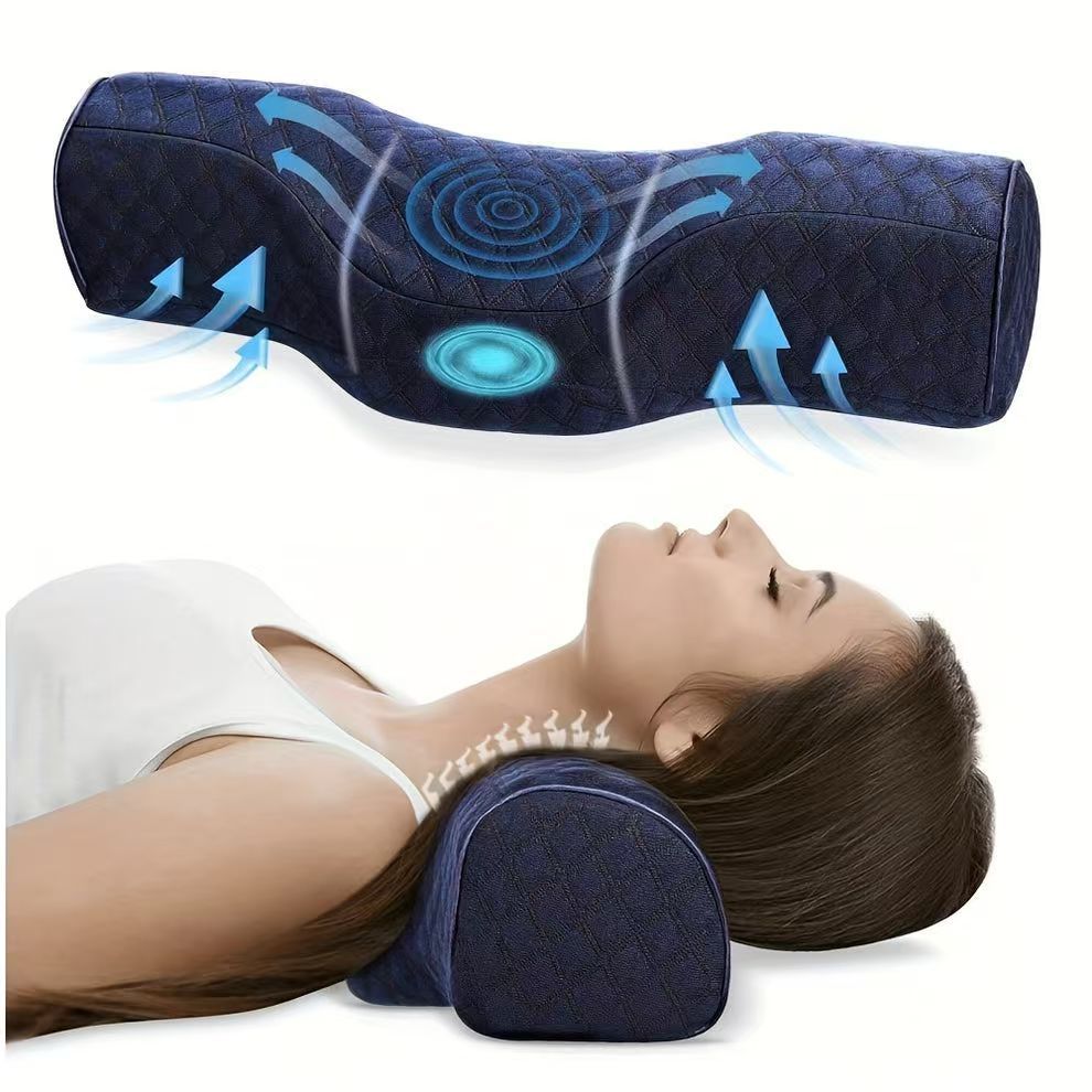 1pc Coussin de Soutien Cervical - Soins Ergonomiques du Cou pour Confort Nomade & Relaxation Instantanée, Coussinet pour Jambes
