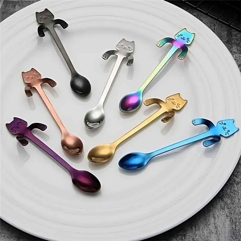 Two Adorable Spoons, Perfect for Tea, Coffee, Desserts, Sugar, And Stirring.